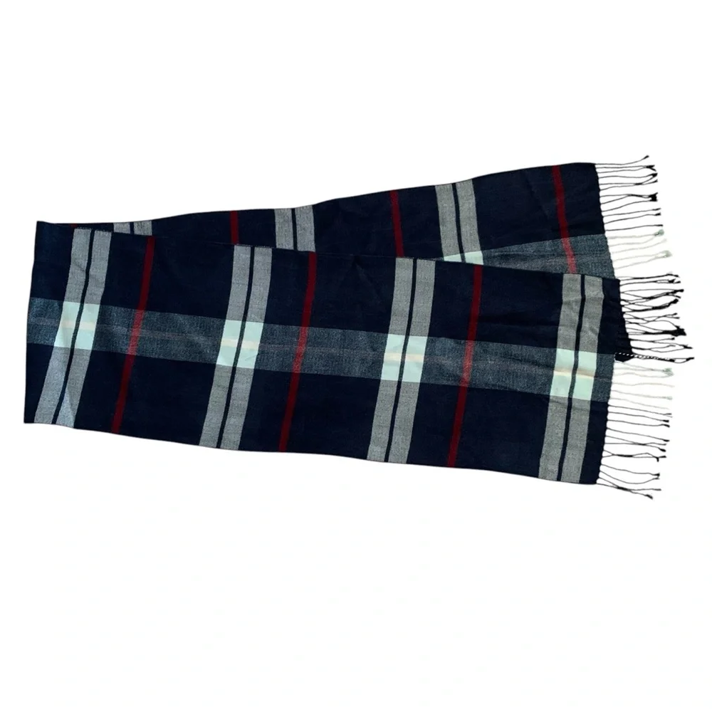 Silk Plaid Scarf